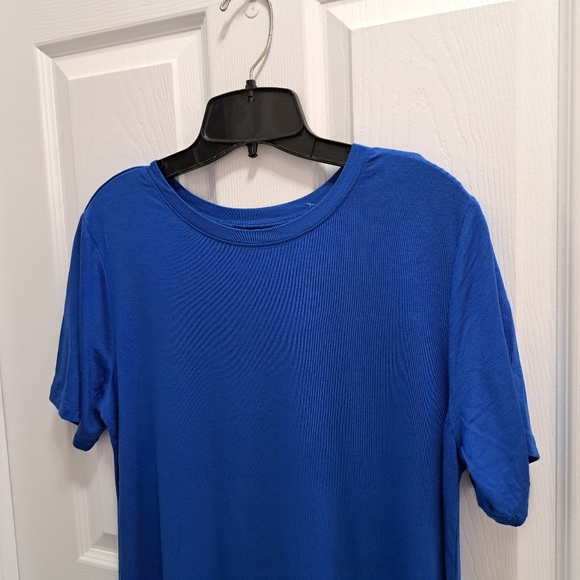 ❤️ BCBGeneration T-shirt Dress Blue Solid Women's XS Dress Short Sleeved - Picture 6 of 8